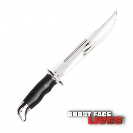 COUTEAU ARGENT CHROME GHOST FACE 33 CM 