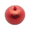 POMME DE NOEL ROUGE PAILLETTE DIA 6 CM X 6 CM DE HAUT