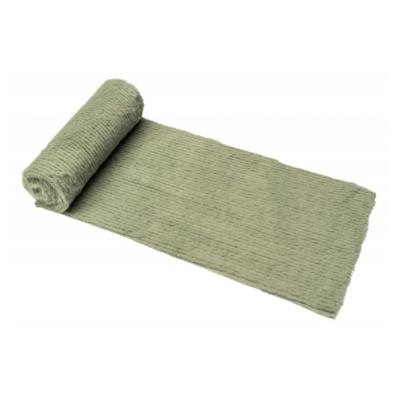 CHEMIN DE TABLE FLUFFY TYPE POLAIRE VERT SAUVAGE 30 CM X 300 CM CHEMIN DE TABLE FLUFFY TYPE POLAIRE VERT SAUVAGE 30 CM X 300 CM
