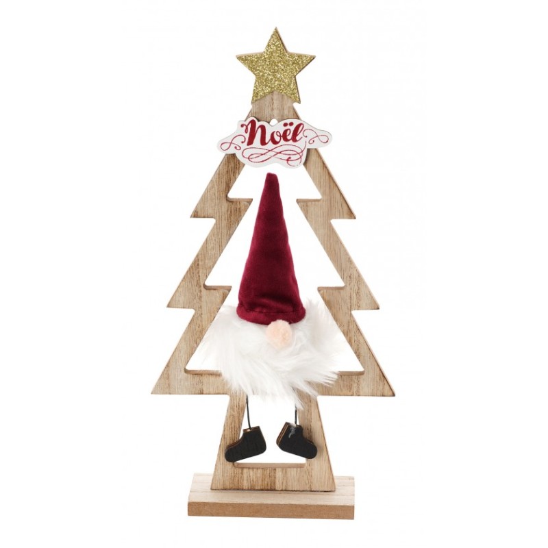 CENTRE DE TABLE SAPIN PERE NOEL VELOURS BORDEAUX FOURRURE BARBE BLANCHE CENTRE DE TABLE SAPIN PERE NOEL VELOURS BORDEAUX FOURRURE BARBE BLANCHE