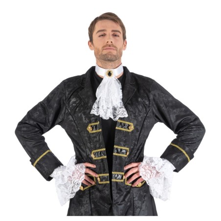 KIT JABOT BLANC ET MANCHETTES