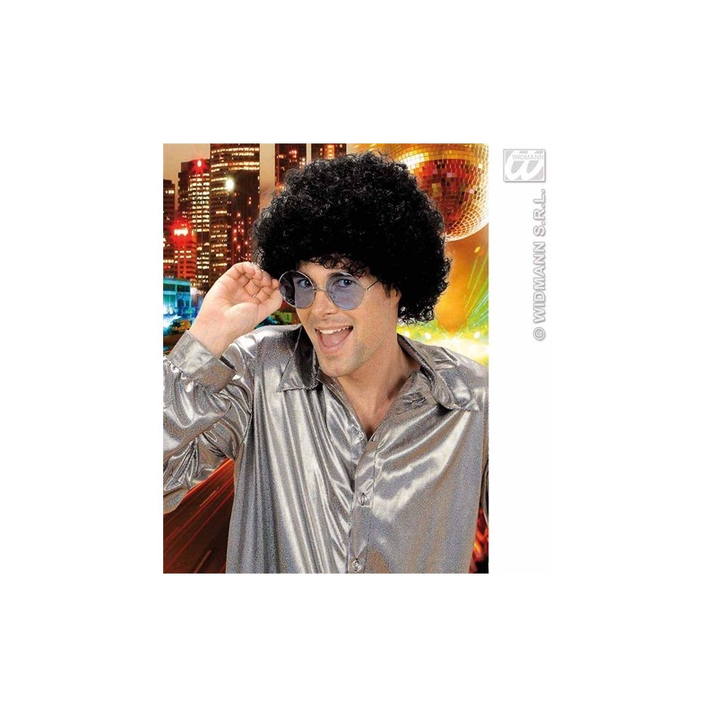 PERRUQUE NOIR 70'S DISCO FASHION PERRUQUE NOIR 70'S DISCO FASHION