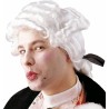 PERRUQUE HOMME CASANOVA MARQUIS QUEUE DE CHEVAL BLANCHE