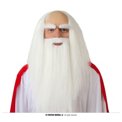 PERRUQUE ET BARBE MAGICIEN MAGE 