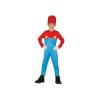 DEGUISEMENT ENFANT PLOMBIER ROUGE ET BLEU TAILLE 10-12 ANS 