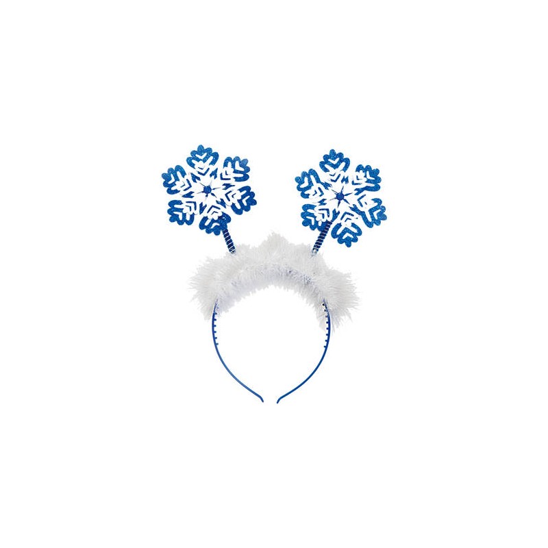 SERRE-TETE FLOCON DE NEIGE BLEU ET BLANC SERRE-TETE FLOCON DE NEIGE BLEU ET BLANC