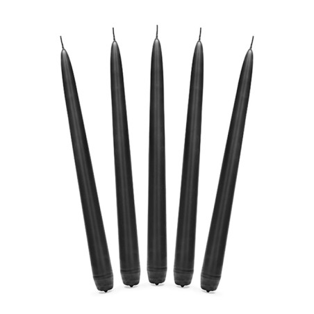 10 BOUGIES FLAMBEAU NOIR