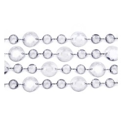 GUIRLANDE CRISTAL 18-33 MM INCOLORE 1M