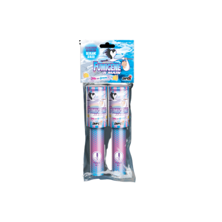 2 FUMIGENES A MAIN REVELATION DE SEXE DE BLANC A BLEU 