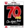 T-SHIRT A DEDICACER 70 ANS SUR FOND NOIR