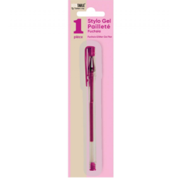 STYLO GEL PAILLETE FUCHSIA