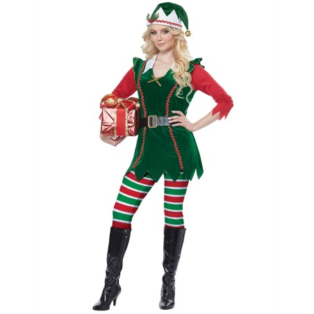 DEGUISEMENT NOEL FEMME LUTIN TAILLE XS