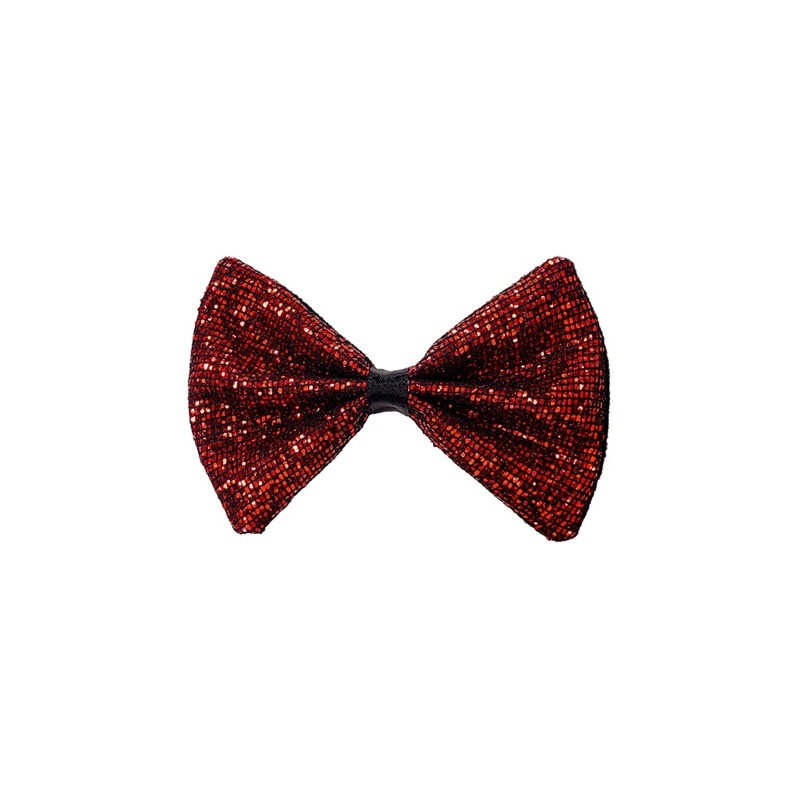 NOEUD PAPILLON ROUGE BRILLANT