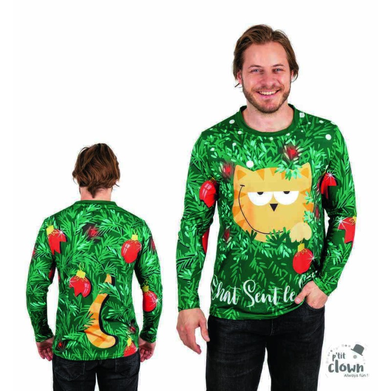 DEGUISEMENT PULL DE NOEL CHAT TAILLE XS DEGUISEMENT PULL DE NOEL CHAT TAILLE XS