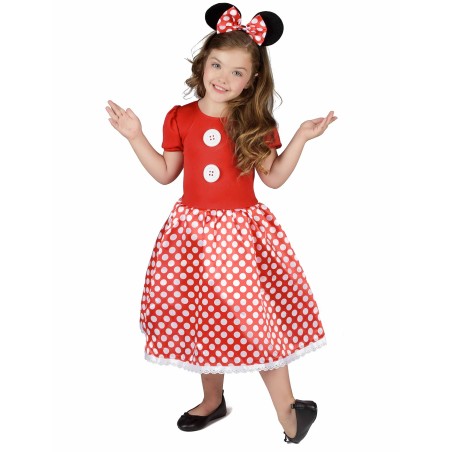 DEGUISEMENT SOURIS FILLE MINNIE ROUGE TAILLE 3-4 ANS 