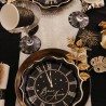 8 ASSIETTES  NOIR ET OR BONNE ANNEE 23 CM 