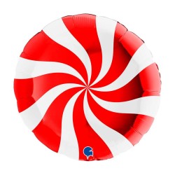 BALLON METALLIQUE ROND 46CM BONBON SUCETTE
