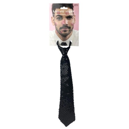 CRAVATE SEQUIN NOIR 