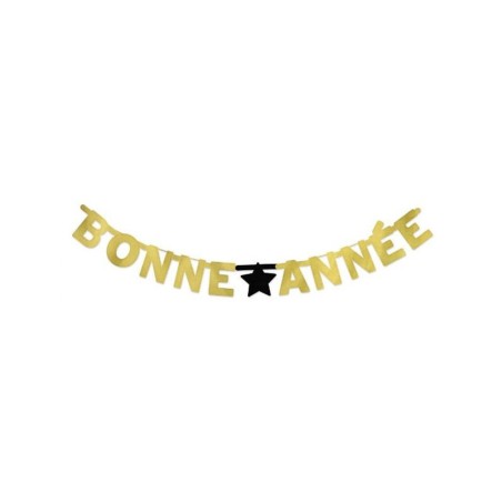 GUIRLANDE 200CM BONNE ANNEE EN CARTON 