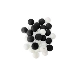MIX 100 BOULES PAPIERS NOIR ET BLANC 