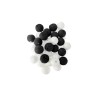 MIX 100 BOULES PAPIERS NOIR ET BLANC 