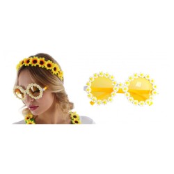 LUNETTES MARGUERITES JAUNE ET BLANCHE