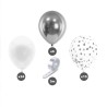KIT ARCHE A BALLONS PARTY CHIC ARGENT 