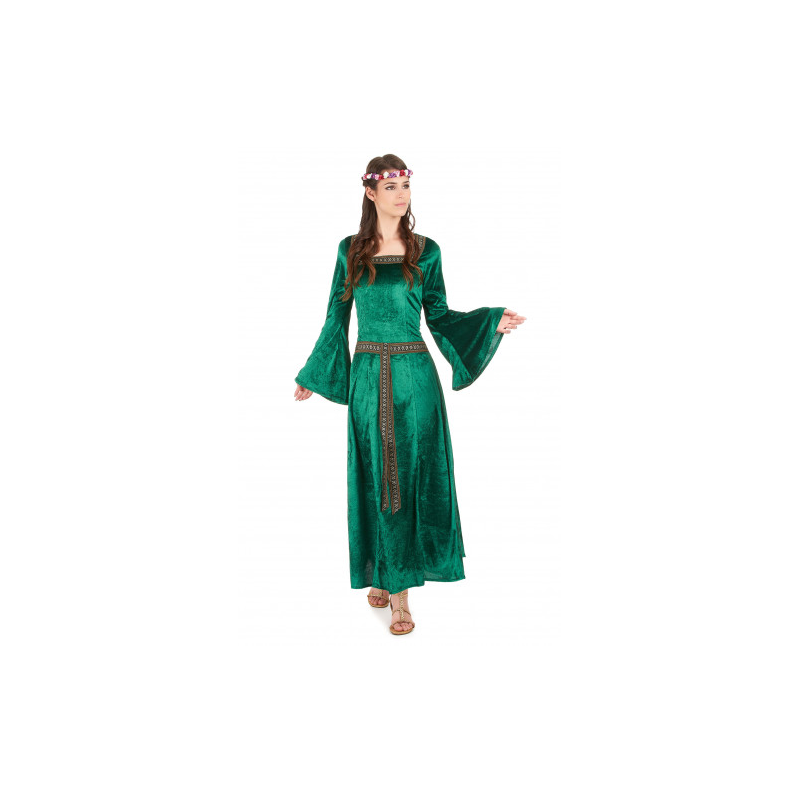 ROBE MEDIEVALE VERTE TAILLE XL