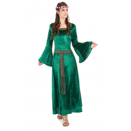 ROBE MEDIEVALE VERTE TAILLE XL