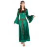 ROBE MEDIEVALE VERTE TAILLE XL