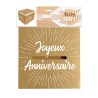 URNE JOYEUX ANNIVERSAIRE PARTY KRAFT 20 X 20 X 20 CM 