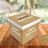 URNE JOYEUX ANNIVERSAIRE PARTY KRAFT 20 X 20 X 20 CM 