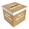 URNE JOYEUX ANNIVERSAIRE PARTY KRAFT 20 X 20 X 20 CM 