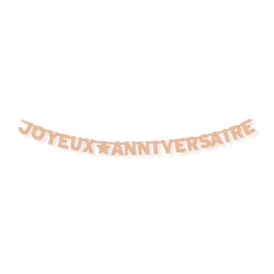 GUIRLANDE LETTRE JOYEUX ANNIVERSAIRE PARTY KRAFT 3M