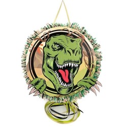 PINATA RONDE TETE DE DINOSAURE 30 X 7.5 CM 