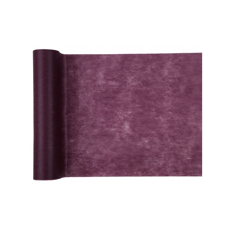 CHEMIN DE TABLE VIOLET OU PRUNE 30 CM X 10 METRES 