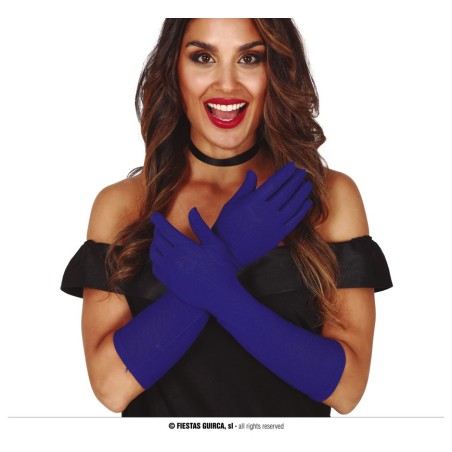 LONG GANTS BLEUS 42 CM