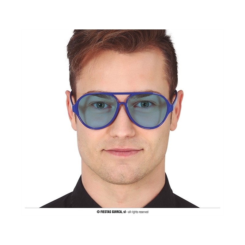 LUNETTES FORME PILOTE PLASTIQUE BLEU LUNETTES FORME PILOTE PLASTIQUE BLEU