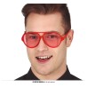 LUNETTES FORME PILOTE PLASTIQUE ROUGE