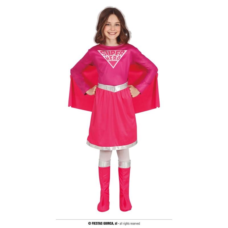 DEGUISEMENT SUPERHERO ROSE TAILLE 10-12 ANS DEGUISEMENT SUPERHERO ROSE TAILLE 10-12 ANS