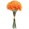BOUQUET 6 DALHIAS 26 CM TANGERINE OU ORANGE