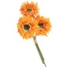 BOUQUET 3 GERBERAS TANGERINE 25 CM 