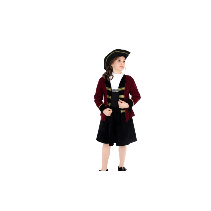 DEGUISEMENT ENFANT FILLE  PIRATE TAILLE 116 CM 