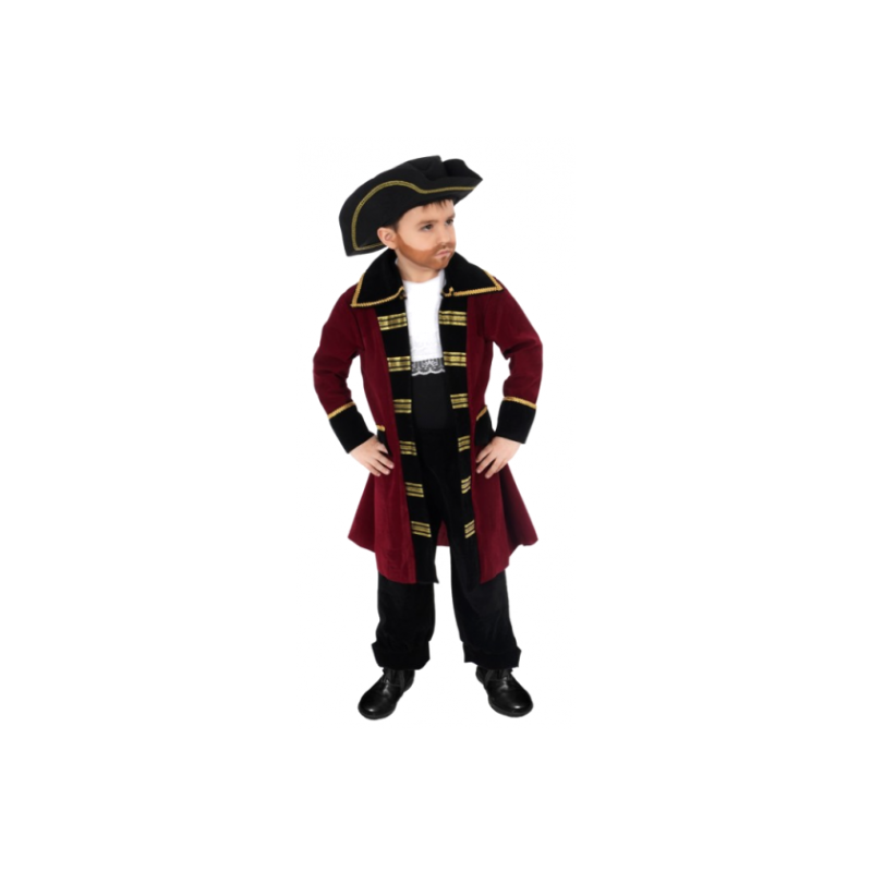 DEGUISEMENT PIRATE GARCON CAPTAIN EDWARD TAILLE 128 CM DEGUISEMENT PIRATE GARCON CAPTAIN EDWARD TAILLE 128 CM