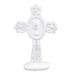FIGURINE CROIX COMMUNIANT RESINE 10.3 X 4.4 X 15.3 CM 