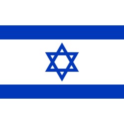 DRAPEAU ISRAEL EN TISSUS 90 X 150 CM