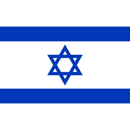 DRAPEAU ISRAEL EN TISSUS 90 X 150 CM