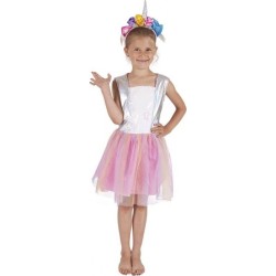 DEGUISEMENT ENFANT ROBE LICORNE ROSE TAILLE 10-12 ANS 