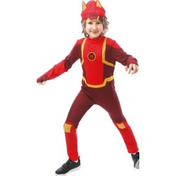 DEGUISEMENT ENFANT PETRONIX DEFENDER ROUGE TAILLE 4-6 ANS