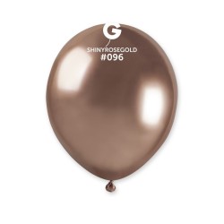 50 BALLONS SHINY ROSE GOLD LATEX 13CM 